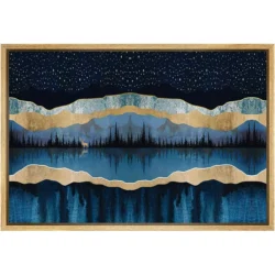 Wall26 Framed Abstract Mountain Canvas Prints Wall Art Nature Scenery