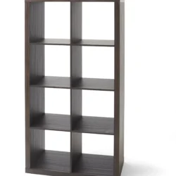 Better Homes & Gardens 8-Cube Storage Organizer, Tobacco Oak