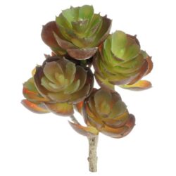 Mini Amber Fake Succulent Flower Artificial Plant Office Desk Decor