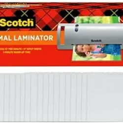 Scotch TL902VP Thermal Laminator, 1 Laminating Machine, White, Laminate Recipe Cards, Photos and Documents, For Home, Office or School Supplies, 9 in.