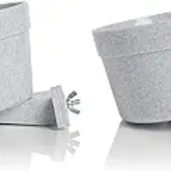 Lixit Quick Lock Removable Dog Kennel Bowls for Wire and Soft Sided Crates (40oz Wire Crate, Granite Pack of 2)