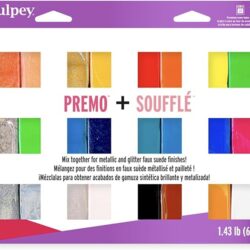 Polyform Sculpey Soufflé™ & Sculpey Premo™ Premium, Polymer Oven-Bake Clay, 24 unique colors set, Non Toxic, 11.43 lbs., Great for jewelry making, holiday, DIY, mixed media and more!