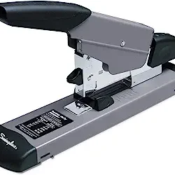 Swingline Heavy Duty Stapler, 160 Sheet High Capacity, Durable Desk , Alignment Guide, Commercial Stapler for Home Office Supplies or Desktop Accessories, Black/Gray (39005)