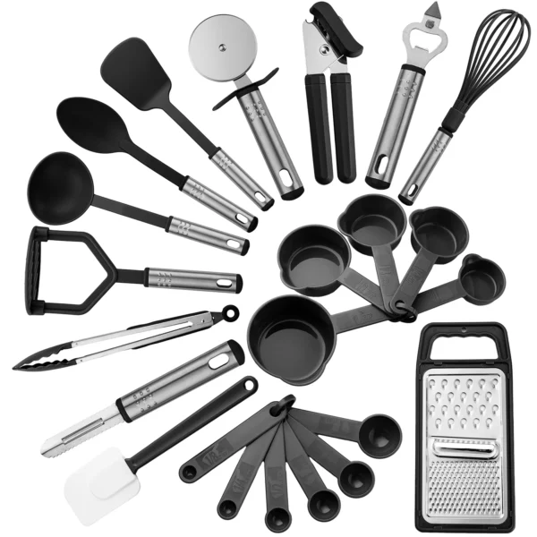 Lux Decor Collection 23 Piece Kitchen Utensils Set