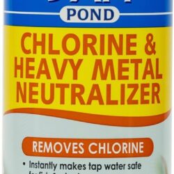 Chlorine & Heavy Metal Neutralizer Pond Water Neutralizer 16-Ounce Bottle, White (141B) (2 Pack)