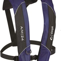 Onyx A/M-24 Automatic/Manual Inflatable Life Jacket, Blue