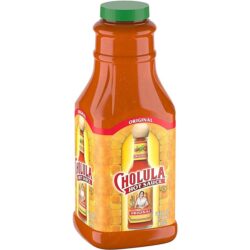 Cholula Original Hot Sauce, 64 fl oz – One 64 Fluid Ounce Bulk Container of Hot Sauce with Mexican Peppers and Signature Spice Blend, Perfect with Tacos, Eggs, Wings, Chicken and More