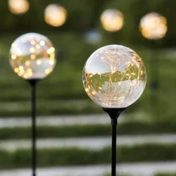 Solar Globe Pathway Lights