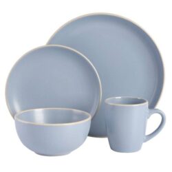 Gibson Home Rockaway 32 Piece Dinnerware Set – Blue
