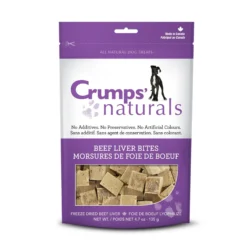 Crumps’ Naturals Liver Bites Beef Freeze Dried Dog Treats, 4.7 Oz