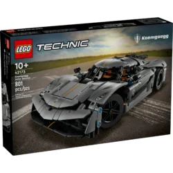 LEGO Technic Koenigsegg Jesko Absolut Grey Hypercar, Sports Car Building Toy Set for Boys and Girls, Vehicle Racing Car for Kids, Buildable Model Kit, Sports Car Toy, Motor Enthusiasts’ Gift, 42173