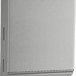 Bobrick B-262 Surface Mounted Paper Towel Dispenser – Stainless Steel Commercial Bathroom Towel Dispenser with Tumbler Lock