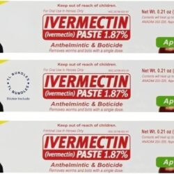 Ivermectin Paste – Horse Wormer 6.08 Grams (3-Pack) + TL Bundles Sticker Included