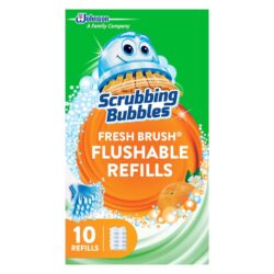 Scrubbing Bubbles Fresh Brush Flushables Refill, Toilet and Toilet Bowl Cleaner, Eliminates Odors and Limescale, Citrus Action Scent, 20 ct