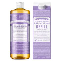 Dr. Bronner’s Pure-Castile Liquid Soap Bottle & Refill Carton