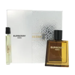 Burberry Hero by Burberry for Men 2 Piece Set: 3.3 oz Eau de Parfum Spray + 0.33 oz Eau de Parfum Spray