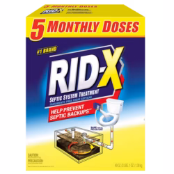 RID-X Septic Treatment, 5 Month Supply Of Powder, 49.0oz