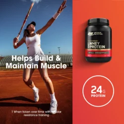 Optimum Nutrition, Gold Standard 100% Whey Protein Powder, Double Rich Chocolate 1.5lb Tub